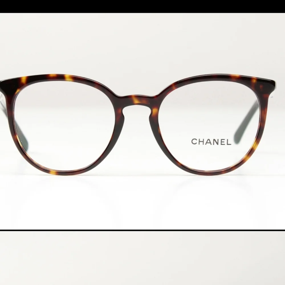 CHANEL Tortoiseshell Round Optical Glasses